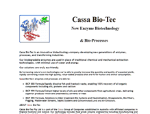 Tablet Screenshot of cassabiotec.com